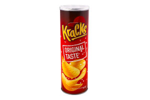 Чипсы картофельные с оригинальным вкусом Kraсks тубус 160г
