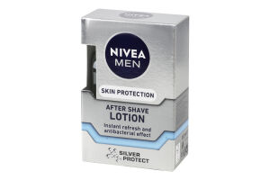 Лосьон после бритья с антибактериальным эффектом Серебряная защита Nivea Men 100мл