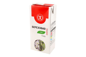 Сiк березовий з цукром 1л т/брік ТМ "1"