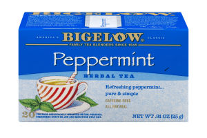 Bigelow Herbal Tea Bags Peppermint - 20 CT