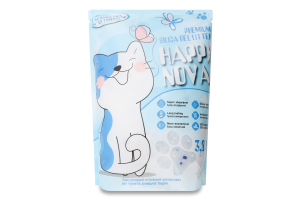 Наповнювач гігієнічний д/туалетів домашніх тварин силікагель 3,8л Хеппі Нова