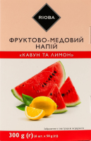 Напій фруктово-медовий Кавун та лимон RIOBA к/у 6х50г
