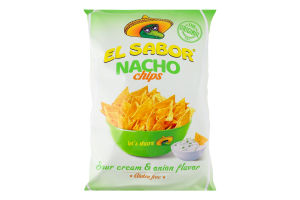 Чипси начос смет. та цибуля El Sabor100г