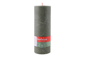 Свеча зеленая 19х6.8см №103668850357 Bolsius 1шт