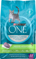 Purina One Purposeful Nutrition Indoor Advantage Adult Premium Cat Food Turkey