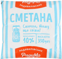 Сметана 10% РадиМо м/у 350г