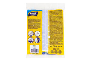 Салфетки для сухой и влажной уборки универсальные 30х34см Novax 3шт