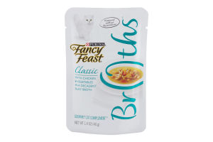 Purina Fancy Feast Broths Classic with Chicken & Vegetables Gourmet Cat Complement