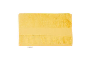 Рушник жовтий махровий зеро твіст з бордюром 40*70см 600г/м2 ГМ Текстайл