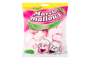 Зефір жувальний Маршмеллоу біло-рожевий 200г Вугі