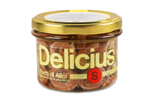 Анчоуси Delicius філе скручених в оливк олії