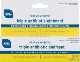 Smart Sense First Aid Antibiotic Triple Antibiotic Ointment