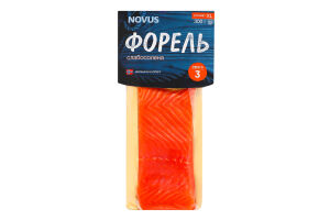 Форель филе-кусок Novus сл/с с/ш в/у 300г