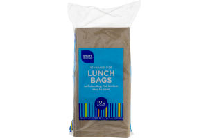 Smart Sense Standard Size Lunch Bags - 100 CT