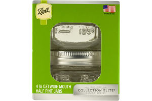 Ball Half Pint Jars Wide Mouth - 4 CT