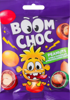 Драже BOOM CHOC арахіс у мол шок та різнокольоровій глазурі 80г NEW