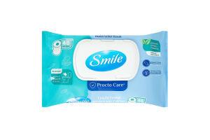 Бумага туалетная влажная Procto Carе Smile 40шт