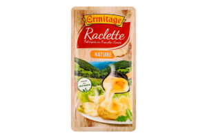 Сир Raclette нарізка 48% 200г газ/уп Ermitage