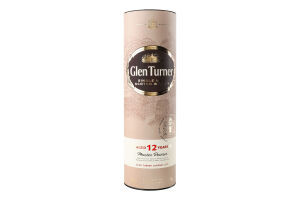 Віскі 0.7л 40% 12YO Master Reserve Glen Turner тубус