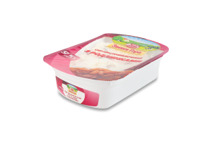 Сир кисломолочний 9.5% з родзинками Звени Гора лоток 200г