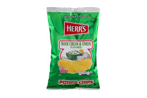 Herr's Sour Cream & Onion Ripples Potato Chips