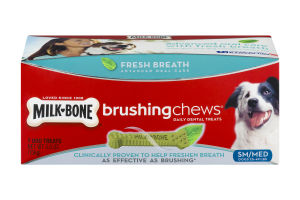 Milk-Bone Brushing Chews Fresh Breath SM/MED - 7 CT