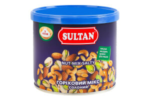 Мікс горіховий солоний Sultan з/б 120г