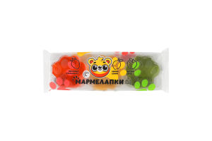 Мармелад желейный Клубника-лимон-яблоко Мармелапки Jelly Paws м/у 120г