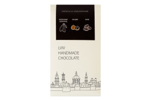 Шоколад молочний з горіховою начинкою Lviv handmade chocolate к/у 78г