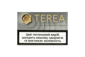 Виріб тютюновмісний для електричного нагрівання з фільтром Terea Silver 20шт