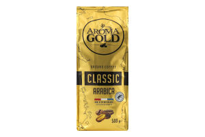 Кофе молотый Арабика Classic Aroma Gold м/у 500г