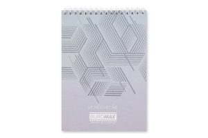 Блокнот Jobmax А5 клітинка пружина зверху картонна обкладинка 48аркушівBM.2474-99 Buromax