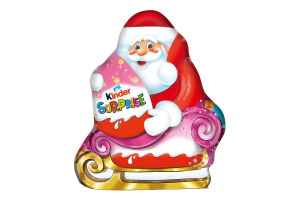 Шоколад фігурний молочний з молочним внутрішнім шаром та іграшкою Kinder Surprise м/у 75г
