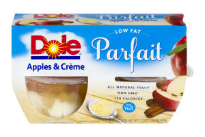 Dole Low Fat Parfait Apples & Creme - 4 CT