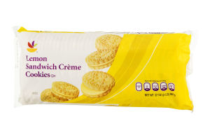 Ahold Lemon Sandwich Creme Cookies