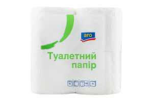 Бумага туалетная 2-х слойная aro 8шт