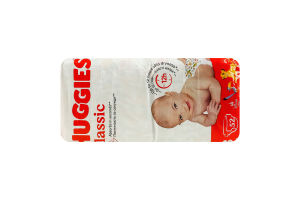 Подгузники для детей 4-9кг 3 Classic Huggies 52шт