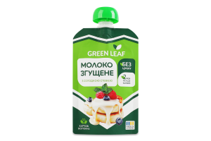 Молоко згущене з солодкою стевією Green Leaf д/п 90г
