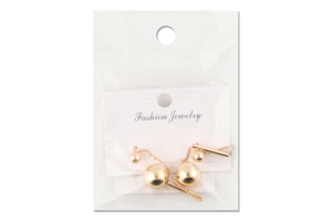 Сережки-гвіздки жовтий метал в асортименті ZBYK250513119