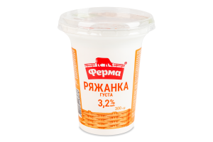 Ряженка 3.2% Густая Ферма ст 300г