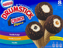 Nestle Drumsticks Crunch Dipped Dairy Dessert Cones Variety Pack - 8 CT