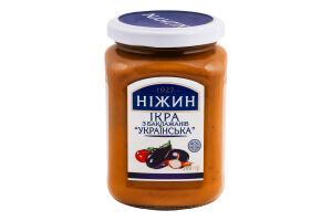 Ікра з баклажанів стерилізована Українська Ніжин с/б 300г