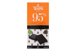 Шоколад 95% чорний Collection Trapa к/у 80г