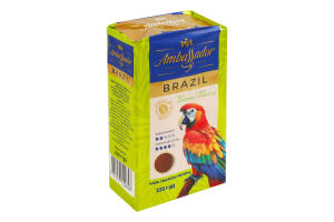 Кофе жареный молотый Brazil Single origins Ambassador м/у 225г