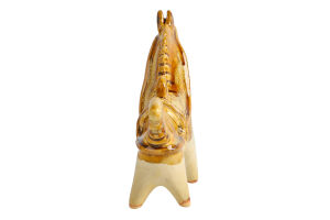 Фигурка подвесная Сырный конёк желтый Майстерня кераміки Горно 1шт