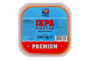 Ікра минтая пробійна солона Premium Нерест п/у 250г