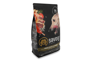 Корм д/собак з м"ясом качки та кролика сухий 3кг Сейворі