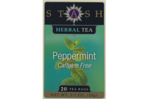 Stash Herbal Tea Peppermint Caffeine Free - 20 CT
