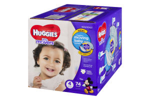 Huggies Little Movers Stage 4 22-37 lb - 74 CT