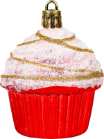 Підвіска новорічна Тістечко пластик 5*5см